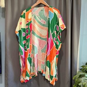 Christian Siriano Tropical-inspired Graphic Cover-up/Shrug